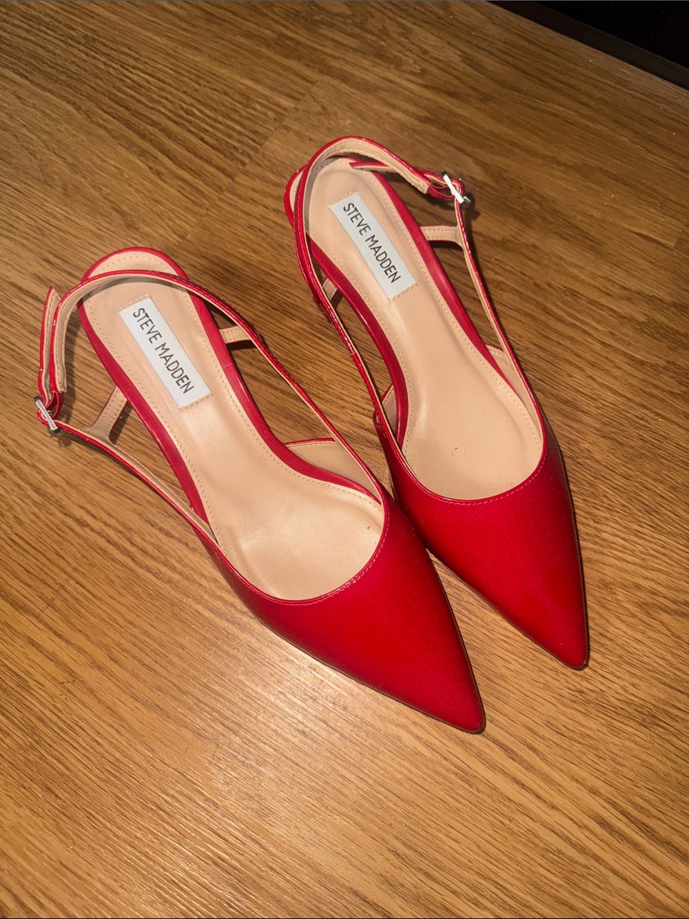 Steve Madden Red Pointed Kitten heels